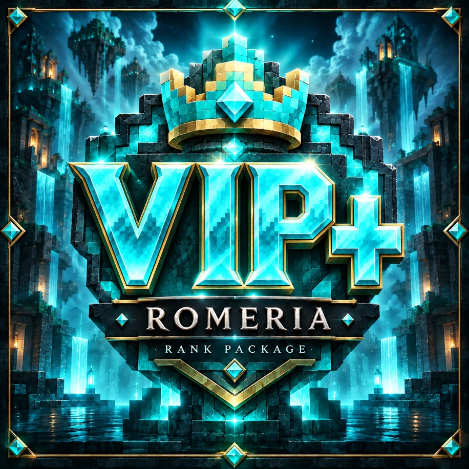 Romeria VIP+ üyelik paketi — turkuaz taçlı VIP+ görseli